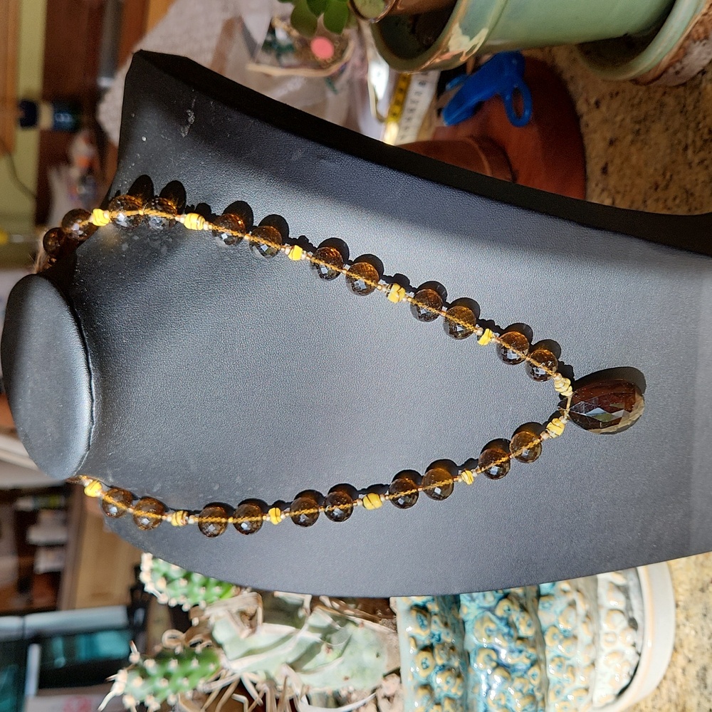 Beer Quartz Necklace
